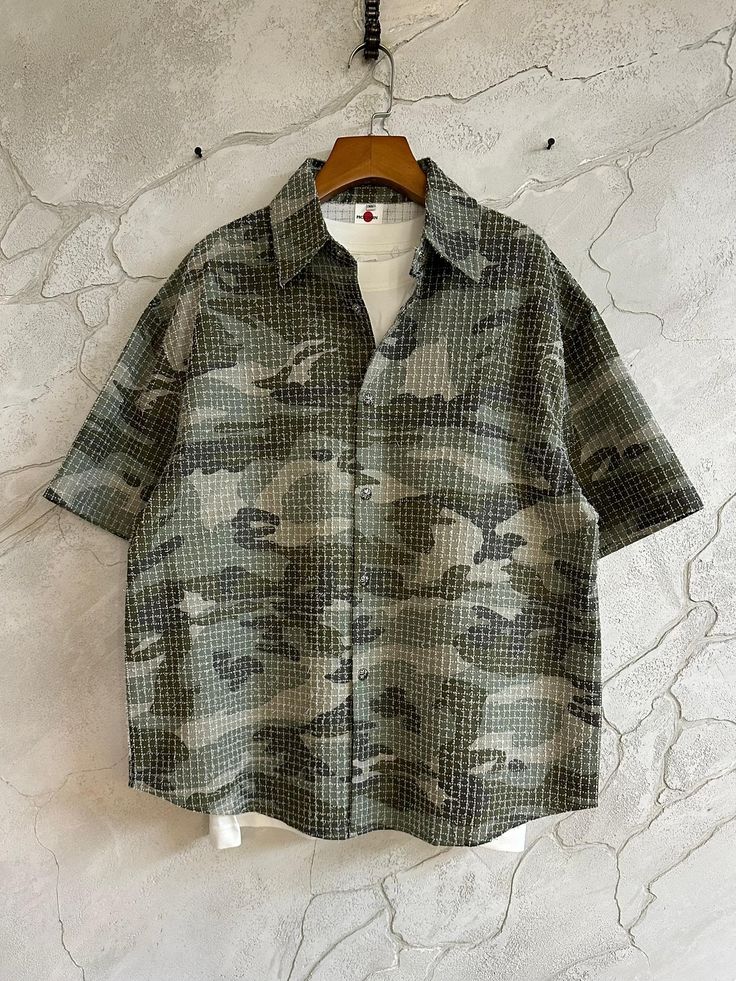 Chemise ample camouflage